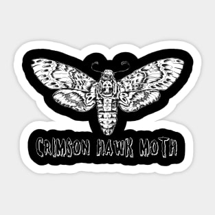 Crimson hawk moth Sticker
